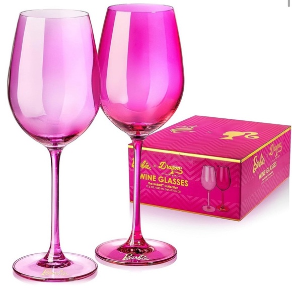 Dragon Glassware Other - Barbie X Dragon Glassware Wine Glasses